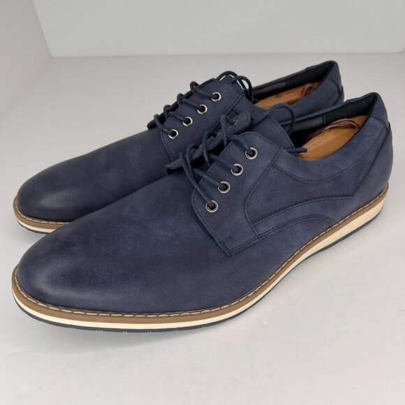 Mofri Mens Controy Navy Blue Pointed Toe NWOB Lace Up Size 12 Oxford Shoes main image 5